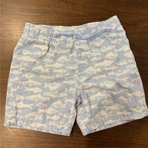 Eddie Bauer Light Blue Fish Pattern Shorts